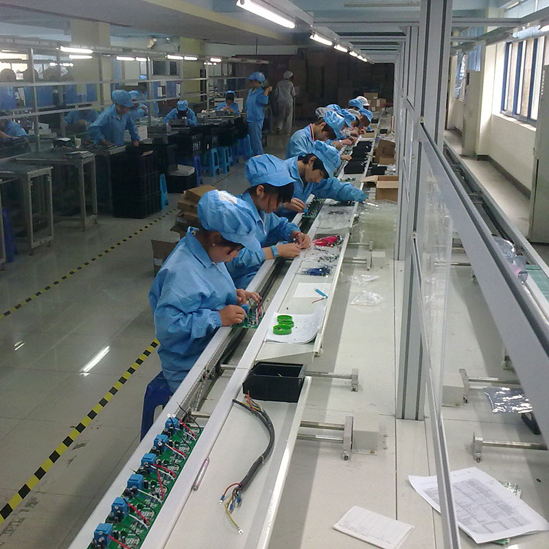 全自动生产流水线中工作台的灵活应用